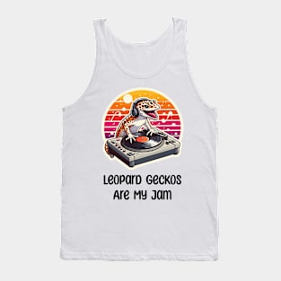 Leopard Gecko DJ Music Tank Top